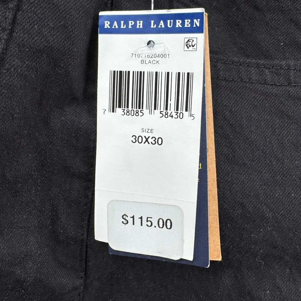 Polo Ralph Lauren Sullivan Slim Jeans Mens 30x30 Classic Denim Slim Black Casual